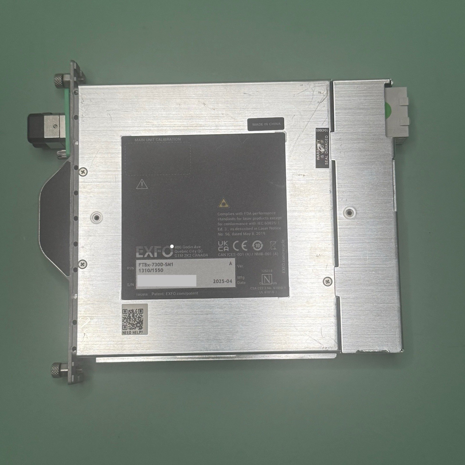 Exfo FTBx-730D-SM1 OTDR IOLM Module 1310/1550
