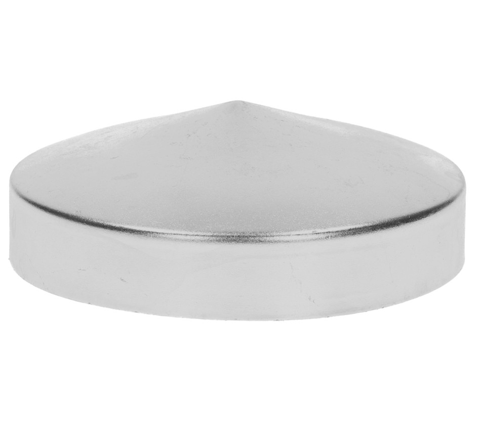 Post cap round for fence posts Ø 42-43 mm steel galvanized pyramid cover cap