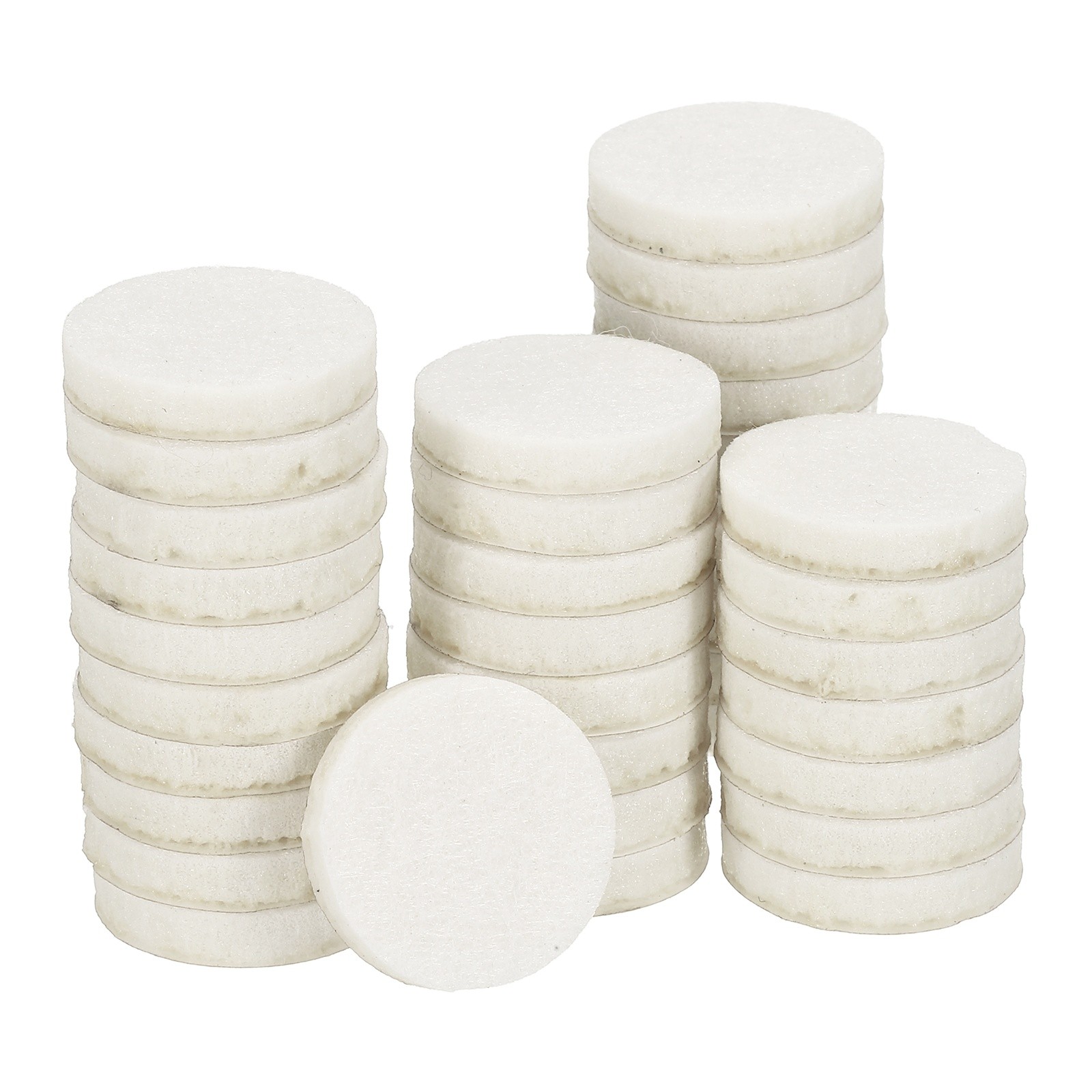 64Pcs Non Slip Furniture Pads, 1" Self Adhesive Felt Pad (White 0.2" Thick)