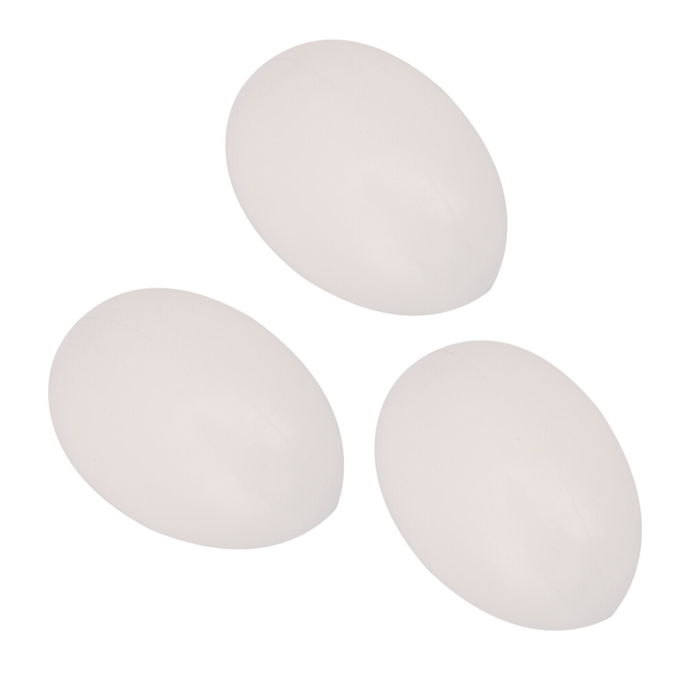 10pcs Plastic Fake Dummy Eggs White 36*26mm Replace real eggs High imitation