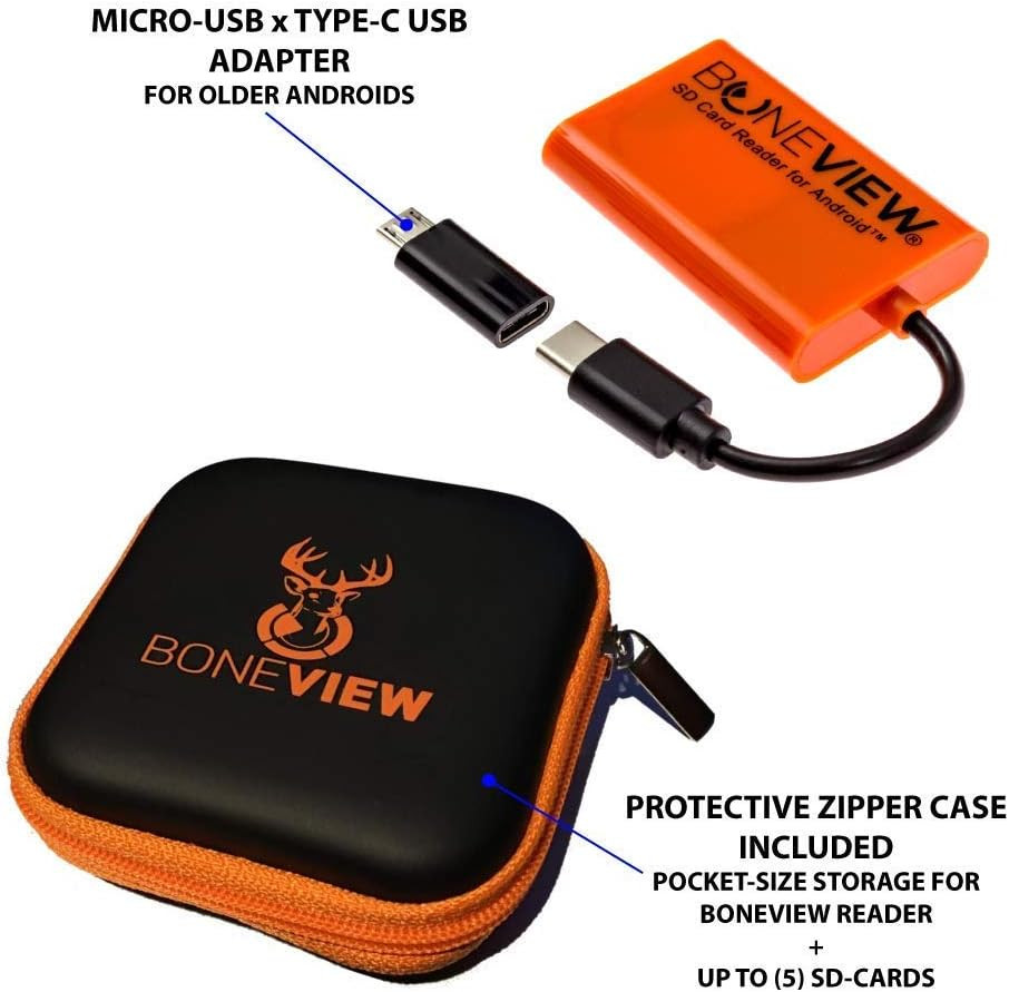 SD Card Reader for Android - Type C USB Trail Camera Viewer, Deer Hunting Access