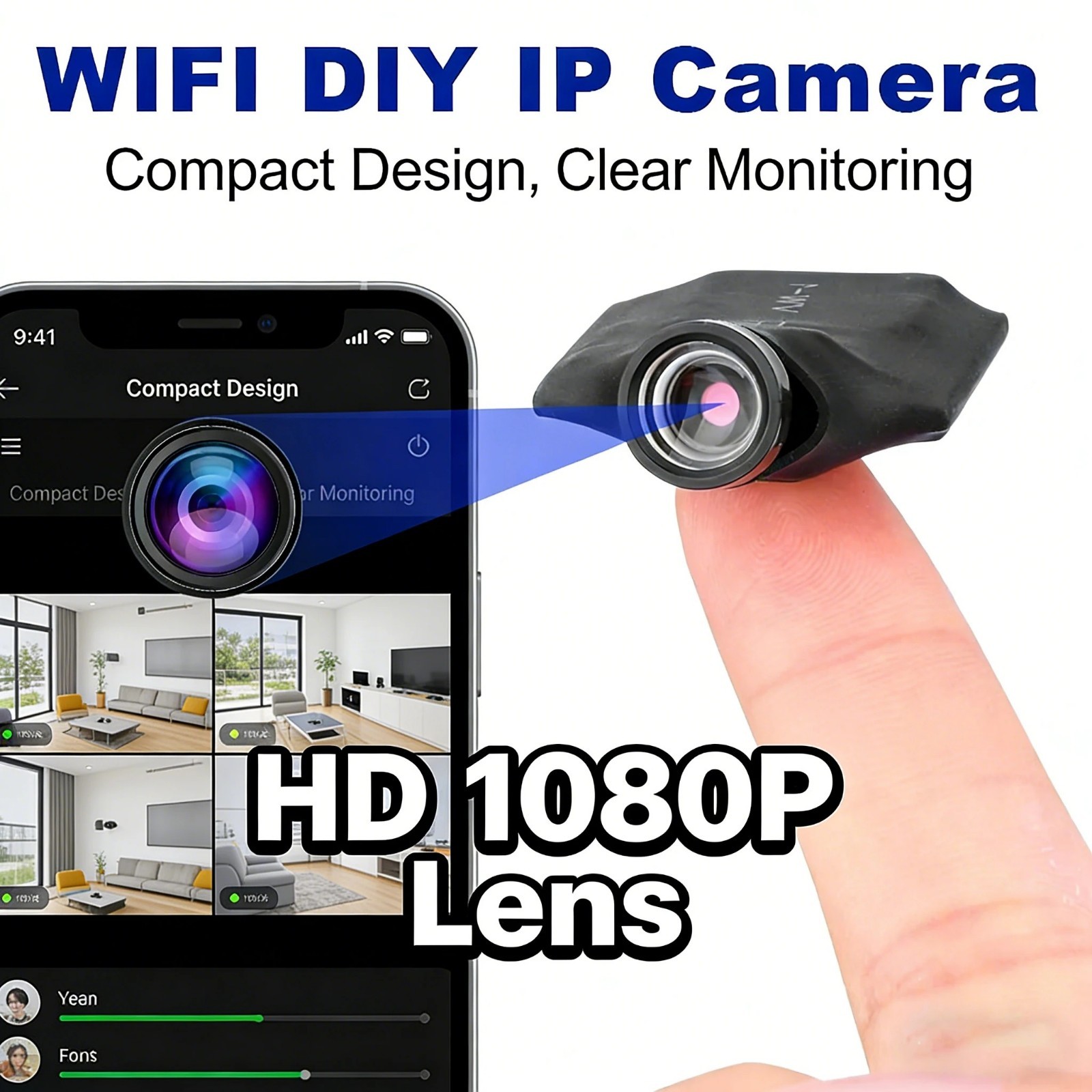 1080P HD DIY Mini WiFi Camera Module Home Security Wireless Video Recorder Cam