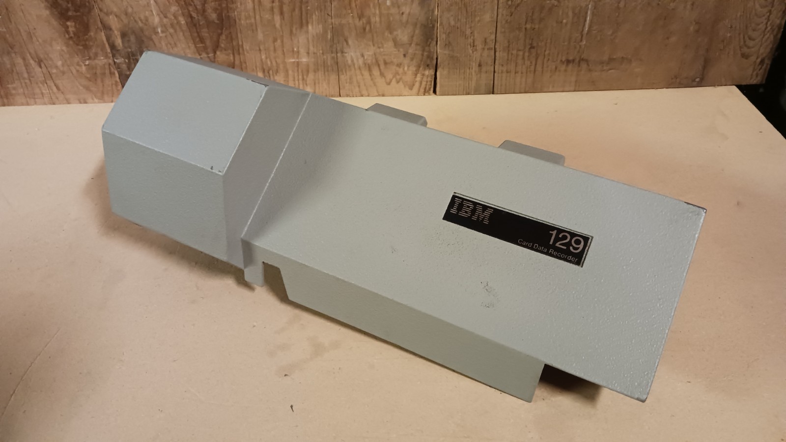 IBM 029 Card Data Recorder Top Portion and Card Punch Weight-Down Block