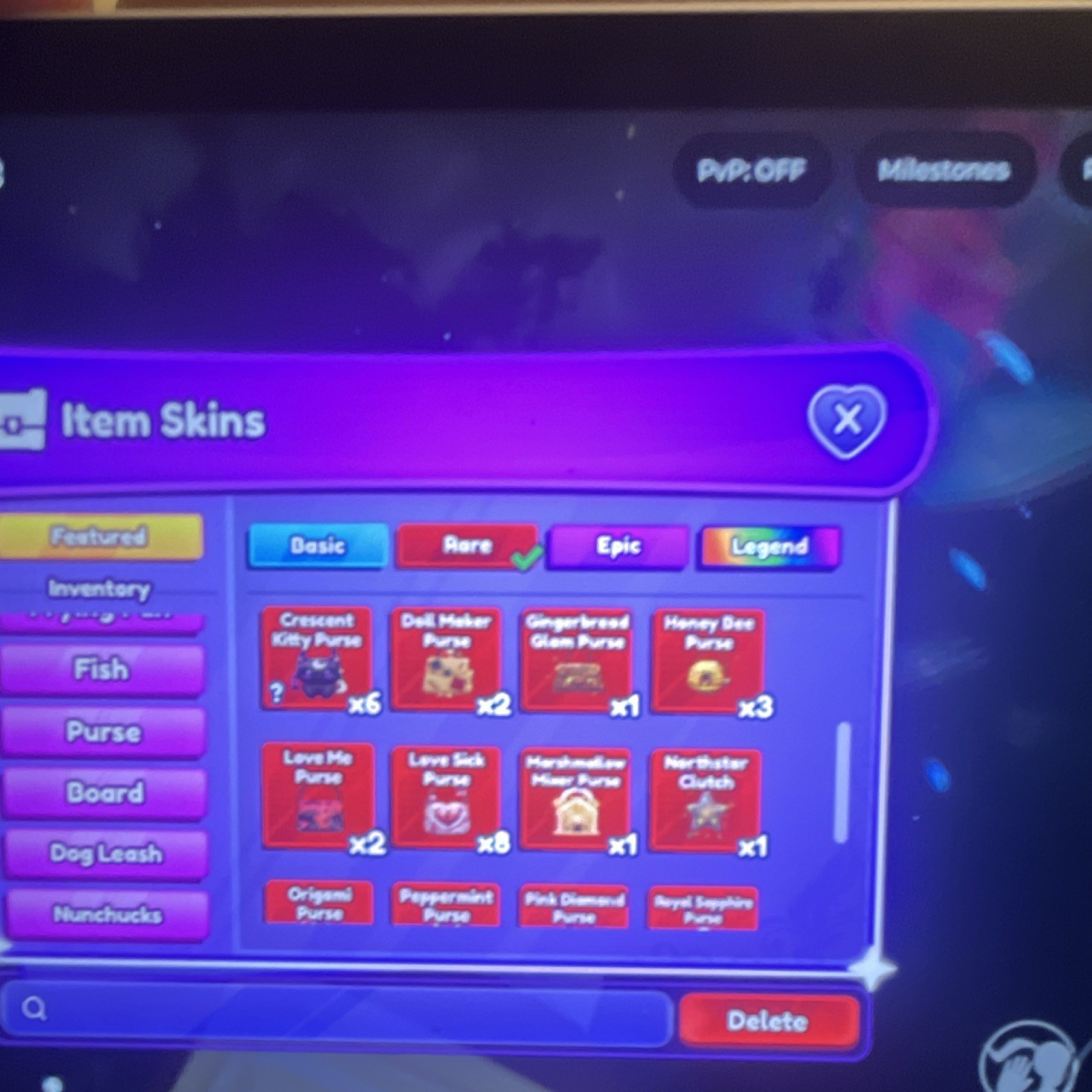 Item Skins Collection with Multiple Rarities - Knuckles, Axes, Chainsaws