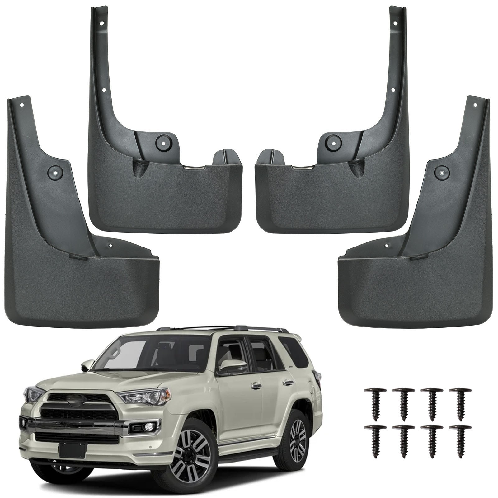 4x Mud Flaps For Toyota 4Runner N280 2010-2024 Mudguard Splash Guards Front&Rear