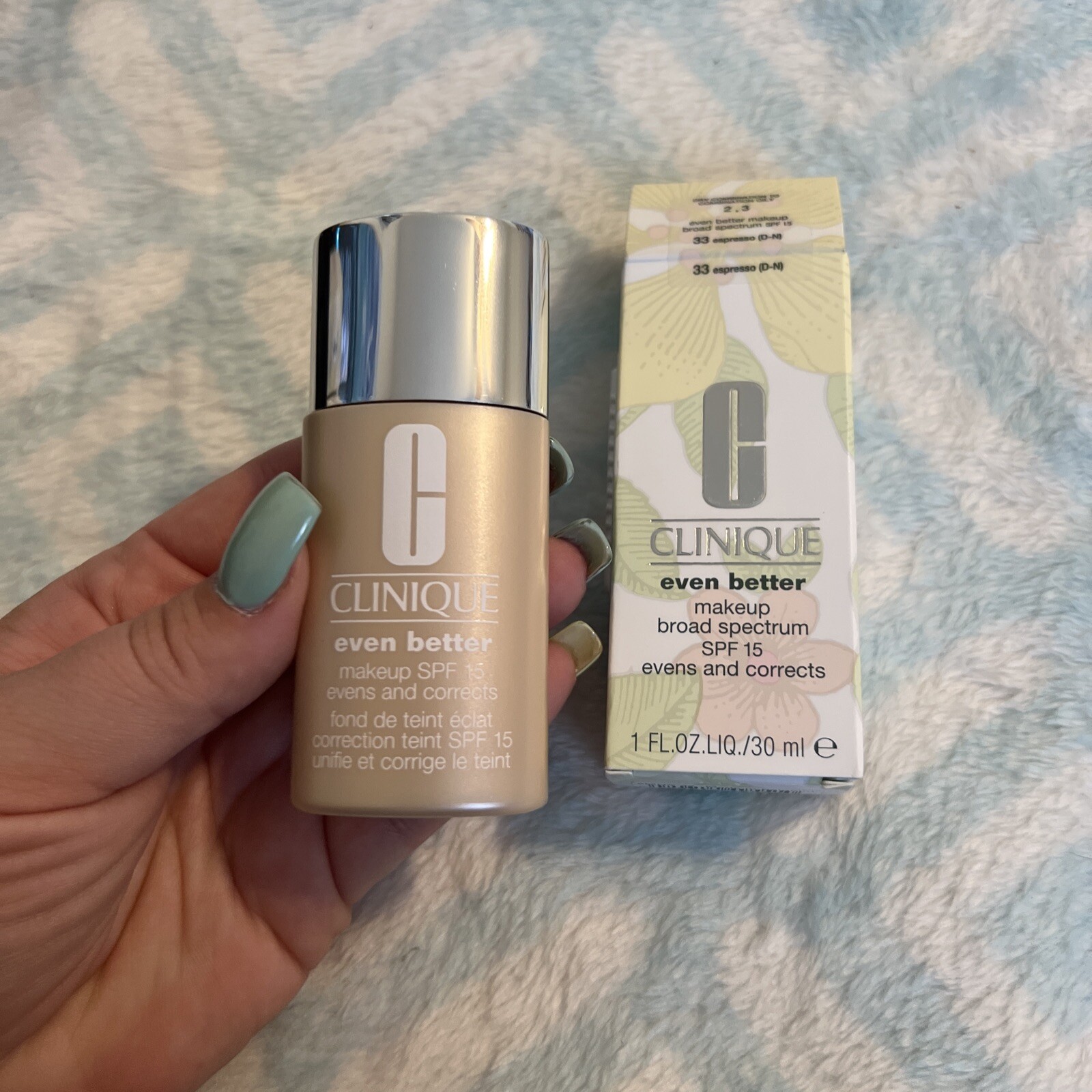 NEW** In Box Clinique Even Better Makeup Broad Spectrum SPF 15. ESPRESSO 33