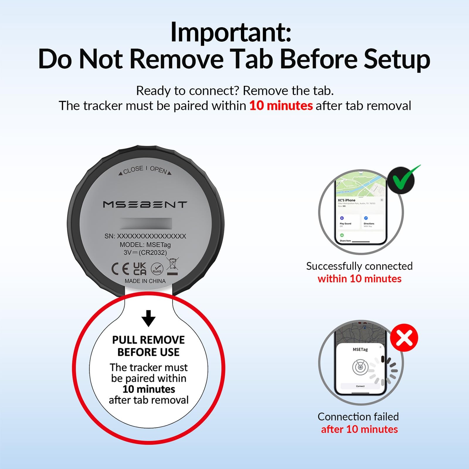 Tracker Tag (4 Pack) - Apple MFi Certified & IP67 Waterproof | Works with App...