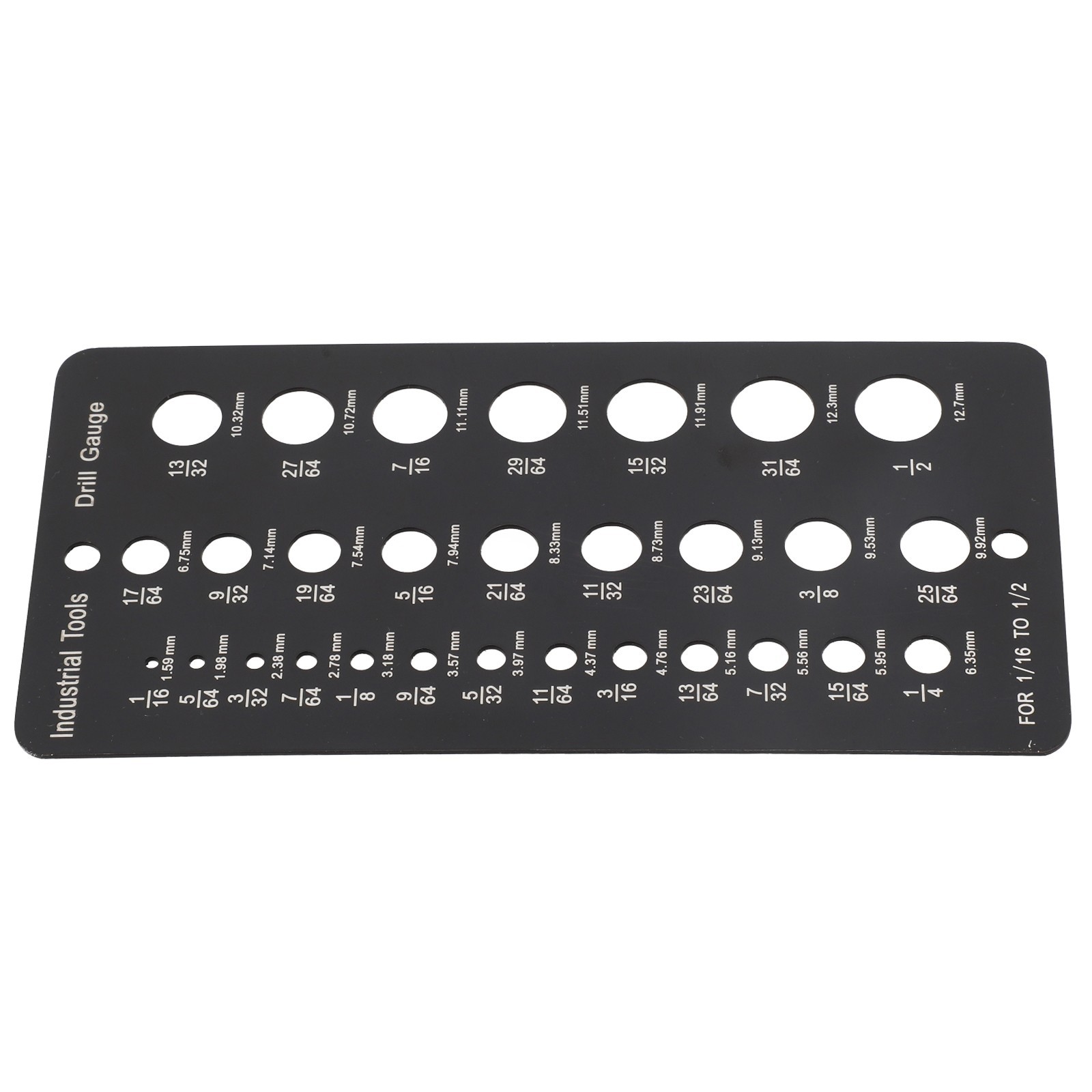 29 Hole Stainless Steel Gauge for Accurate Metric Drill Bit Measurement