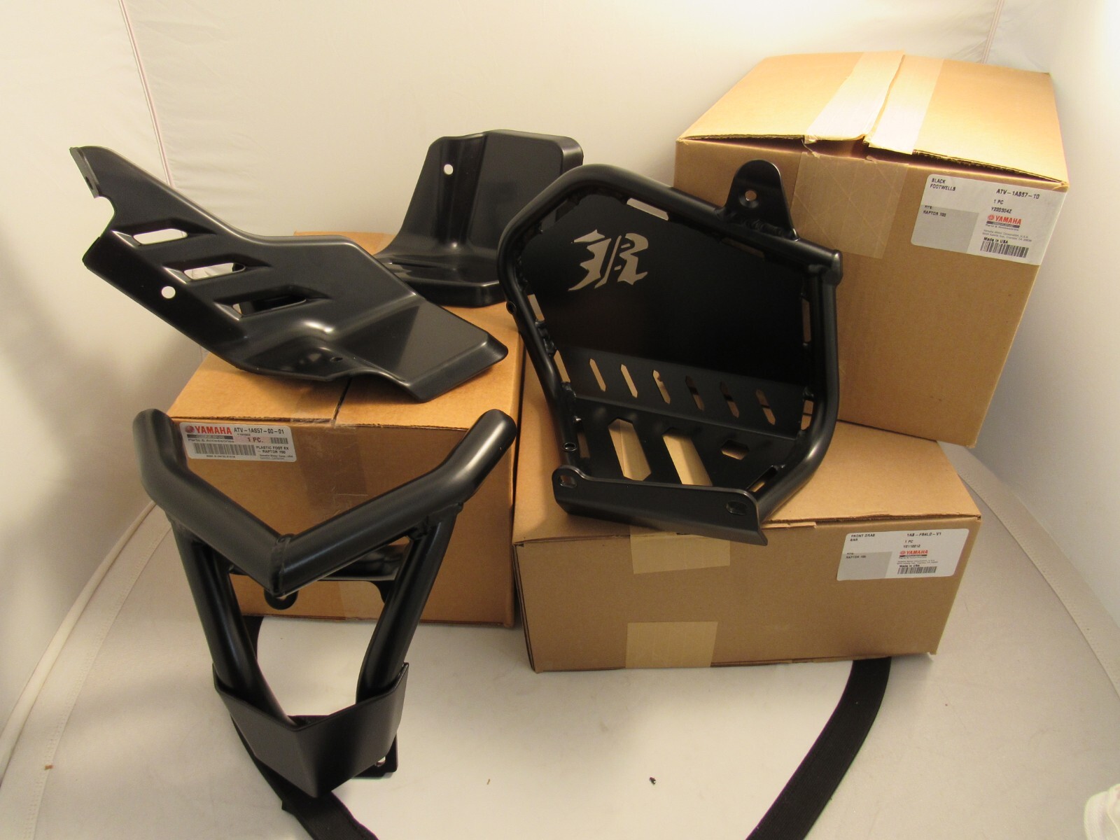 YAMAHA RAPTOR 700 09-24 FOOTWELL KIT W/ EXTENSIONS +BUMPER/ ATV-1ASKT-SE-23