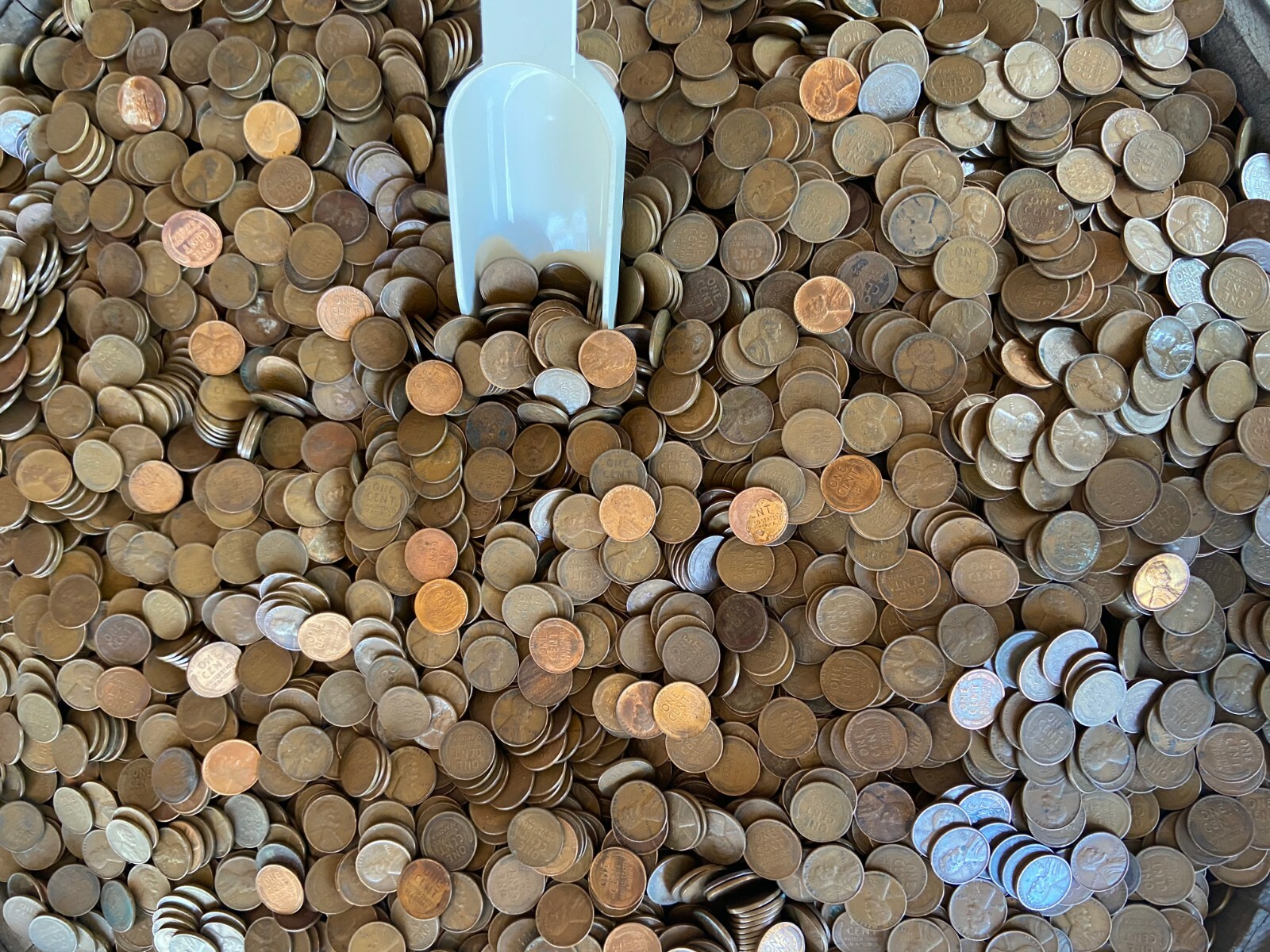 5 - (1-LB.) BAGS FROM 5 DIFFERENT ESTATE HORDES OF "P-D&S" (NO 1940's or 1950's)