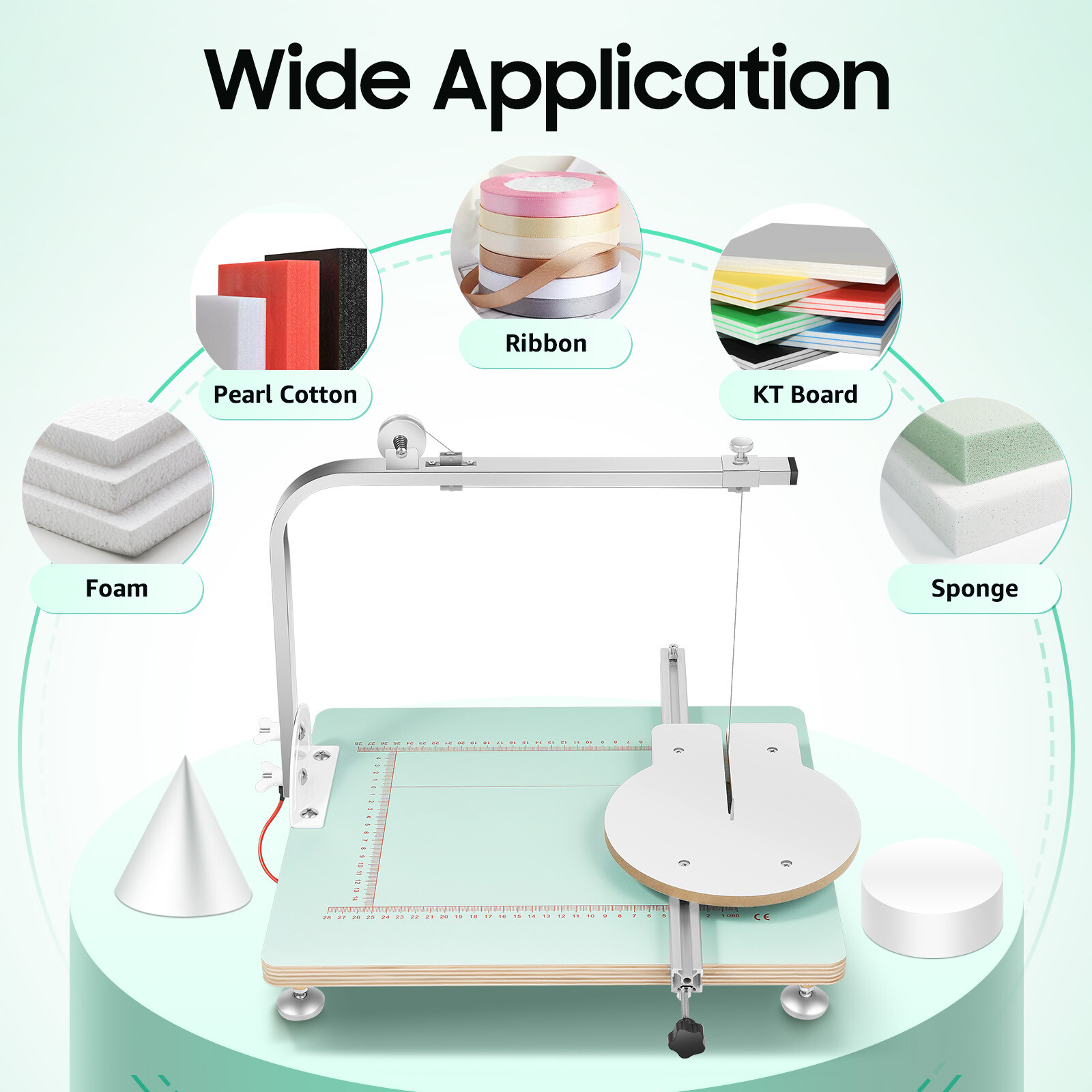 72W Hot Wire Foam Cutter Working Table Tool Sponge Styrofoam Cutting Machine US