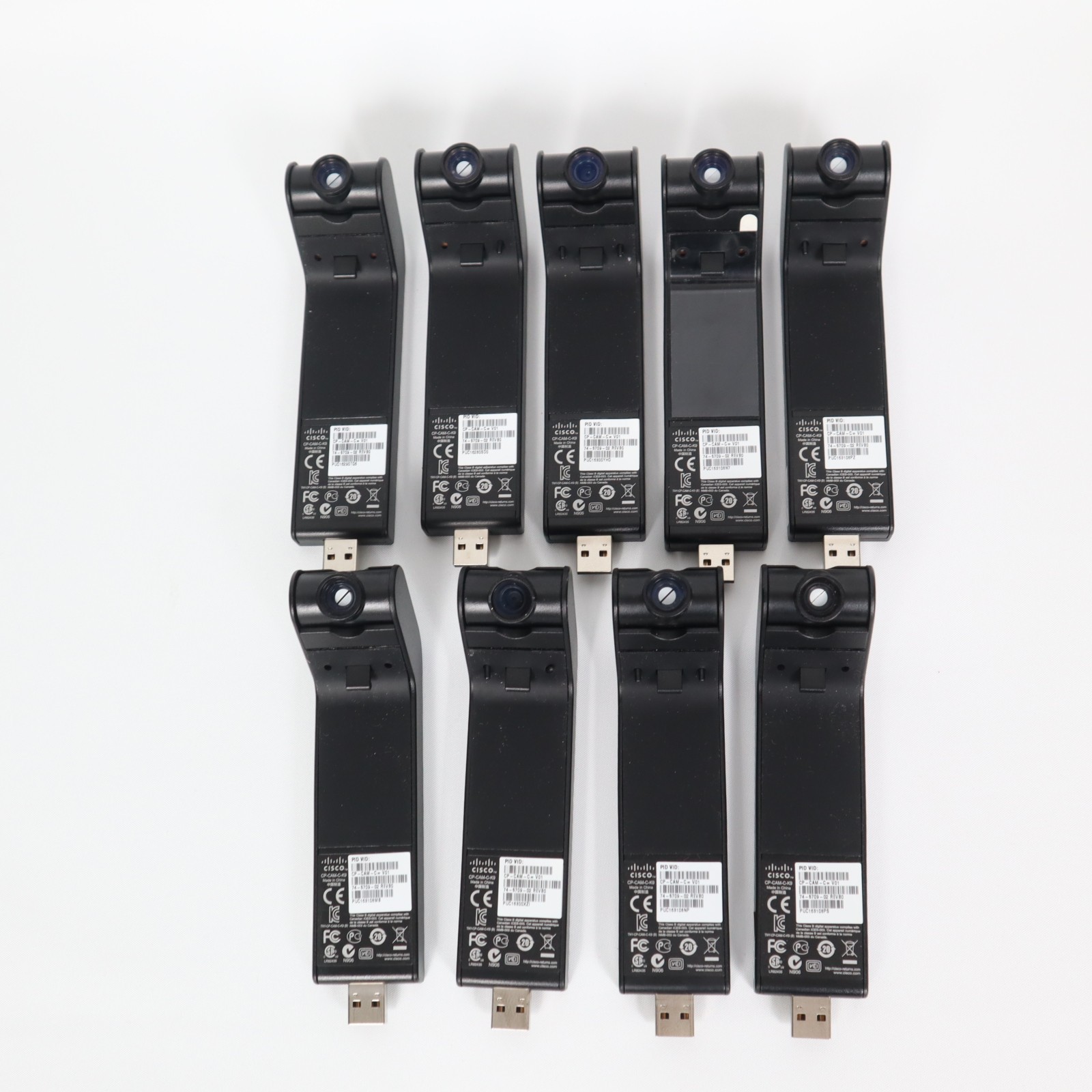 CISCO CP-CAM-C-K9 - Unified Video Camera Cisco 9900 Series IP Phone (Lot of 9)