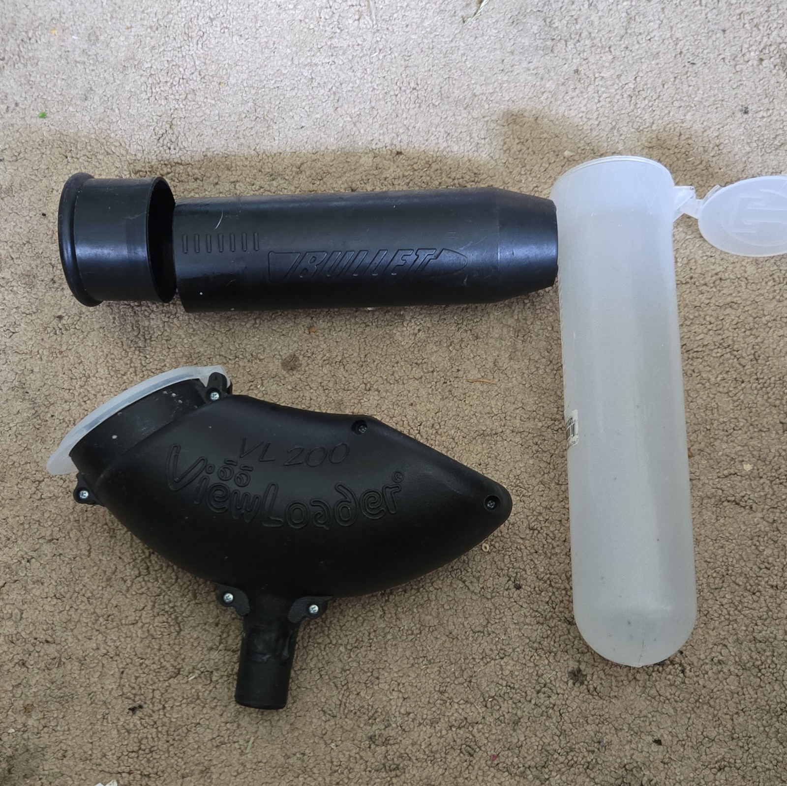 Viewloader VL 200 Paintball Hopper/Loader w/ Pods, Barrel Cover & Flip-Top Pod