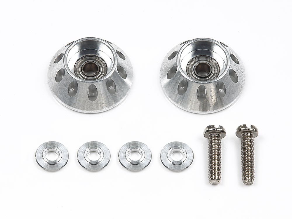 Tamiya MINI 4WD HG LIGHTWEIGHT 13mm TAPERED ALUMINUM BALL-RACE ROLLERS 95683