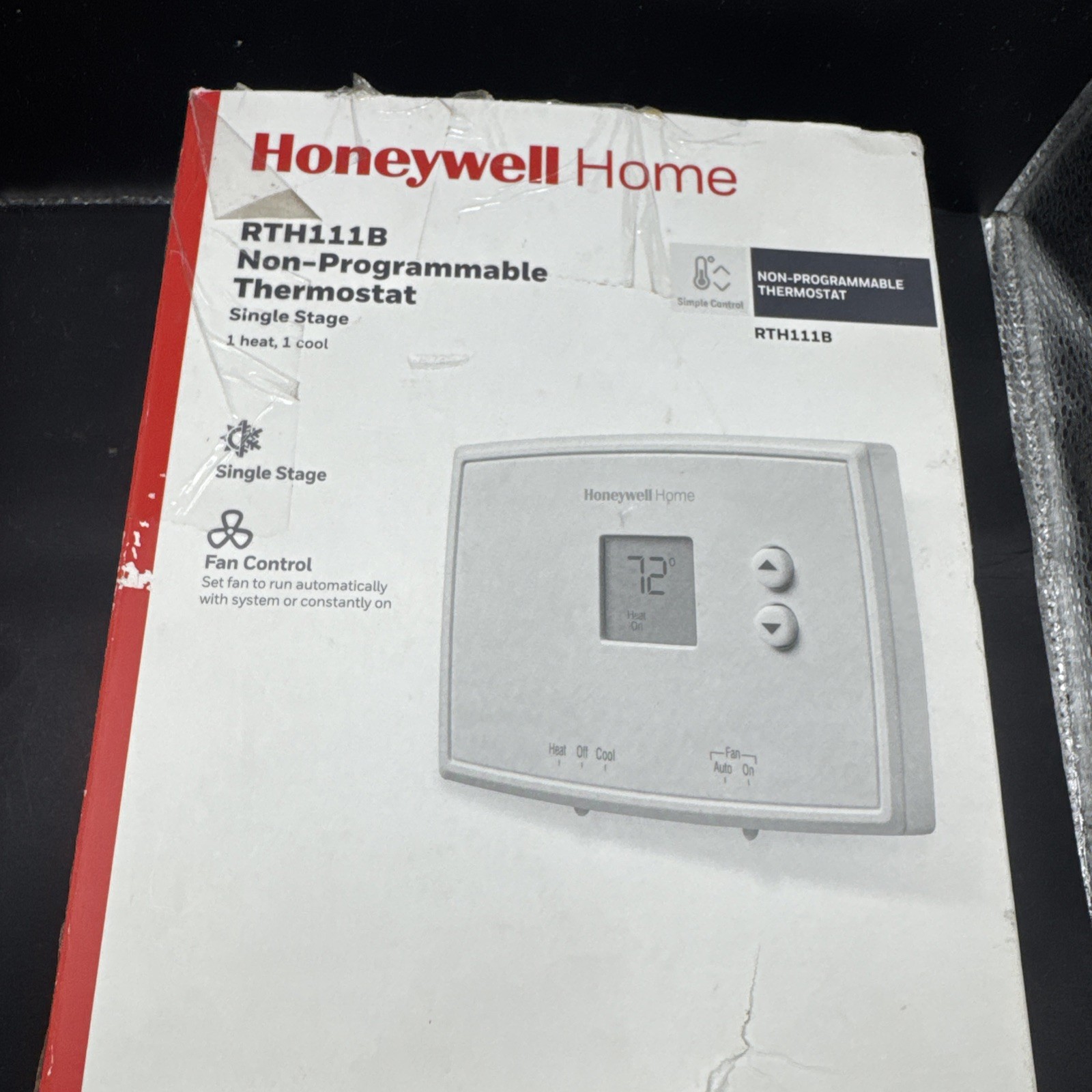 Honeywell Home RTH111B Non-Programmable Thermostat Single Stage Heat Cool