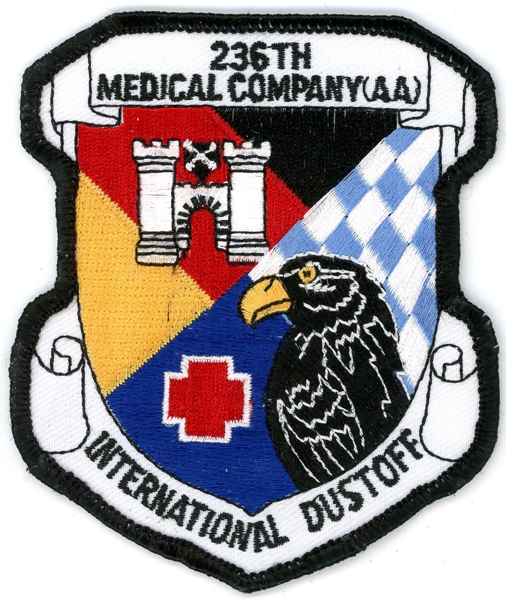 US Army Aviation Patch: 236th Medical Company Dustoff Air Ambulance (Blue)