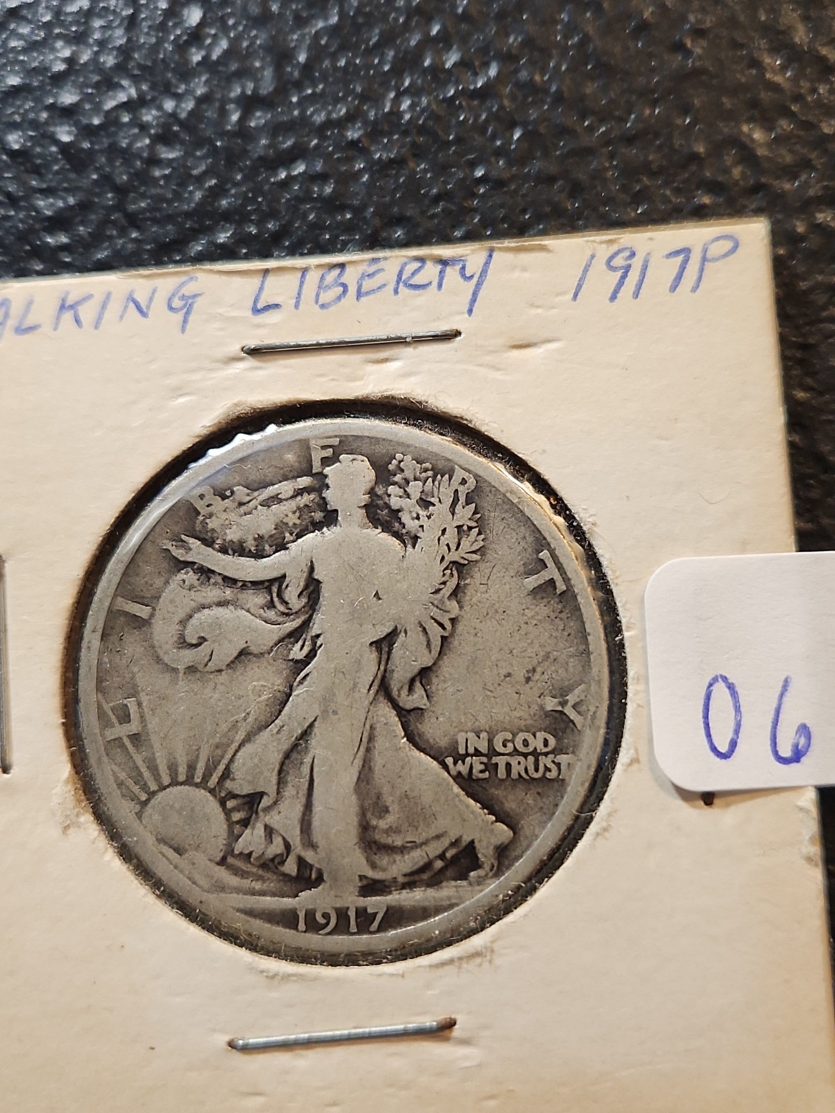 1917 p walking liberty half dollar #0694