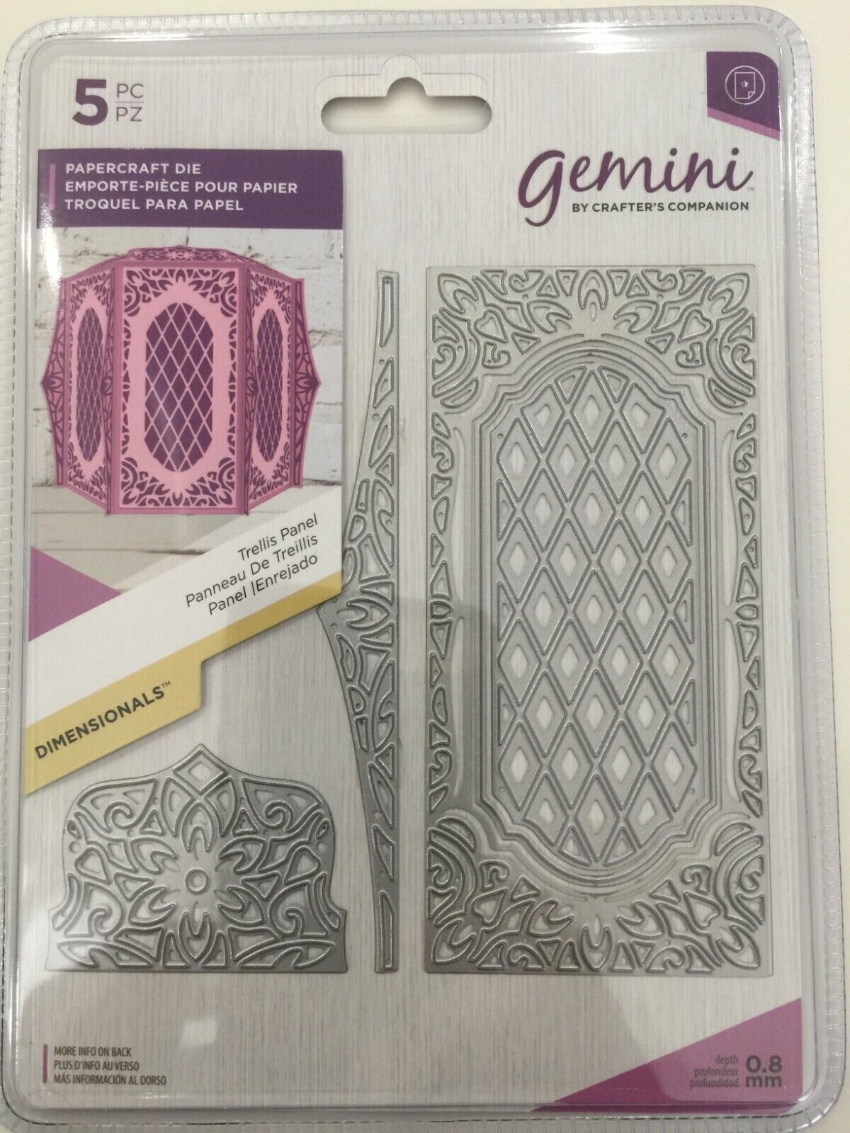 Crafters Companion Gemini Treasure Box Dimensional Dies Bundle New