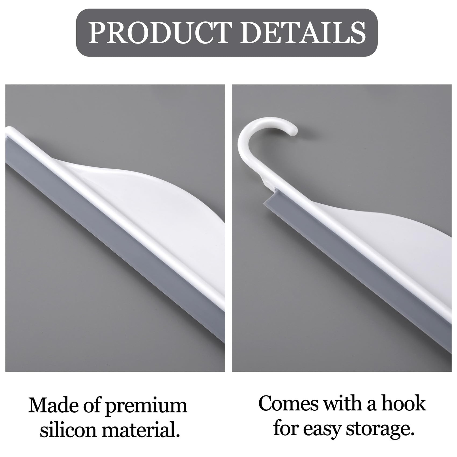 Nuorest 3 pcs Tiny Shower Mirror Squeegee for Bathroom, Window Squeegees for ...