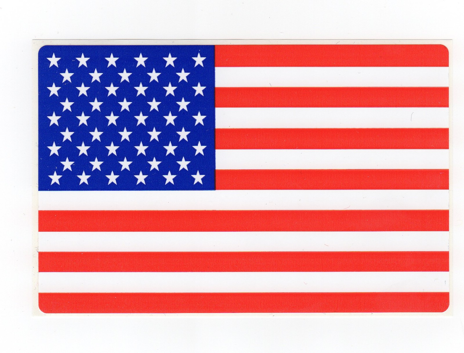 American Flag Vinyl Sticker 6x4 inches BC Patch Cat No C7022