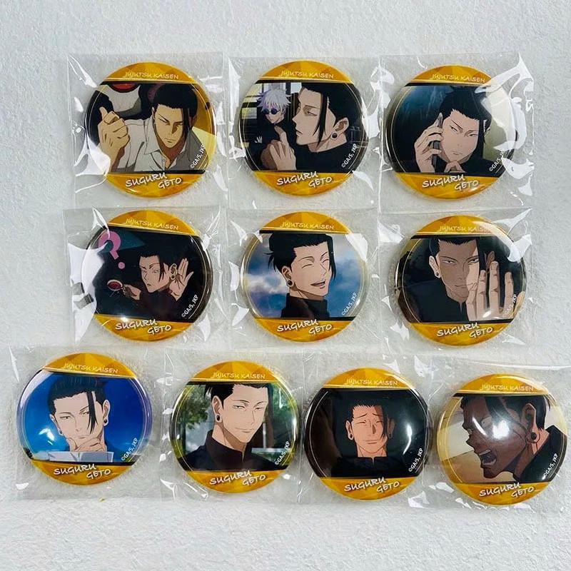 Suguru Geto Jujutsu Kaisen JJK collectible trading anime pin can Badge set 10pc