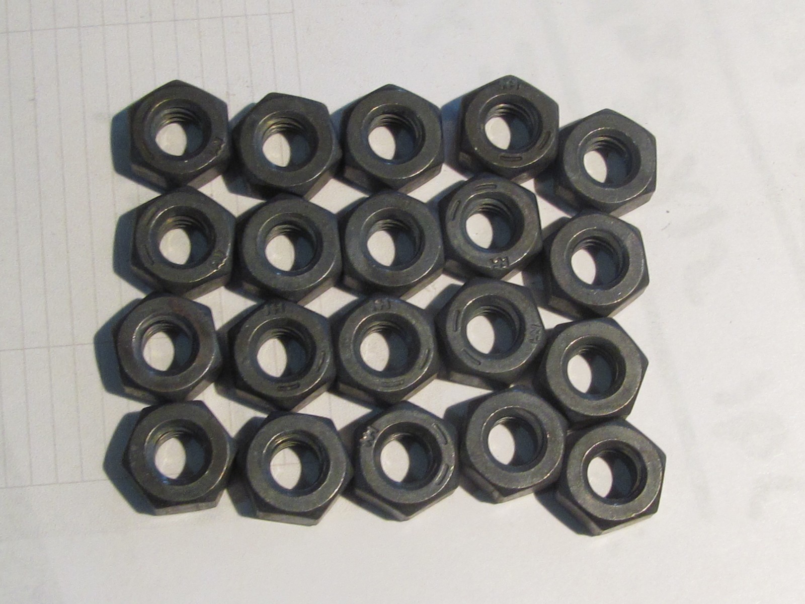Steel  Nuts   1/4" - 20      Black Oxide    25 Pieces  FREE SHIPPING