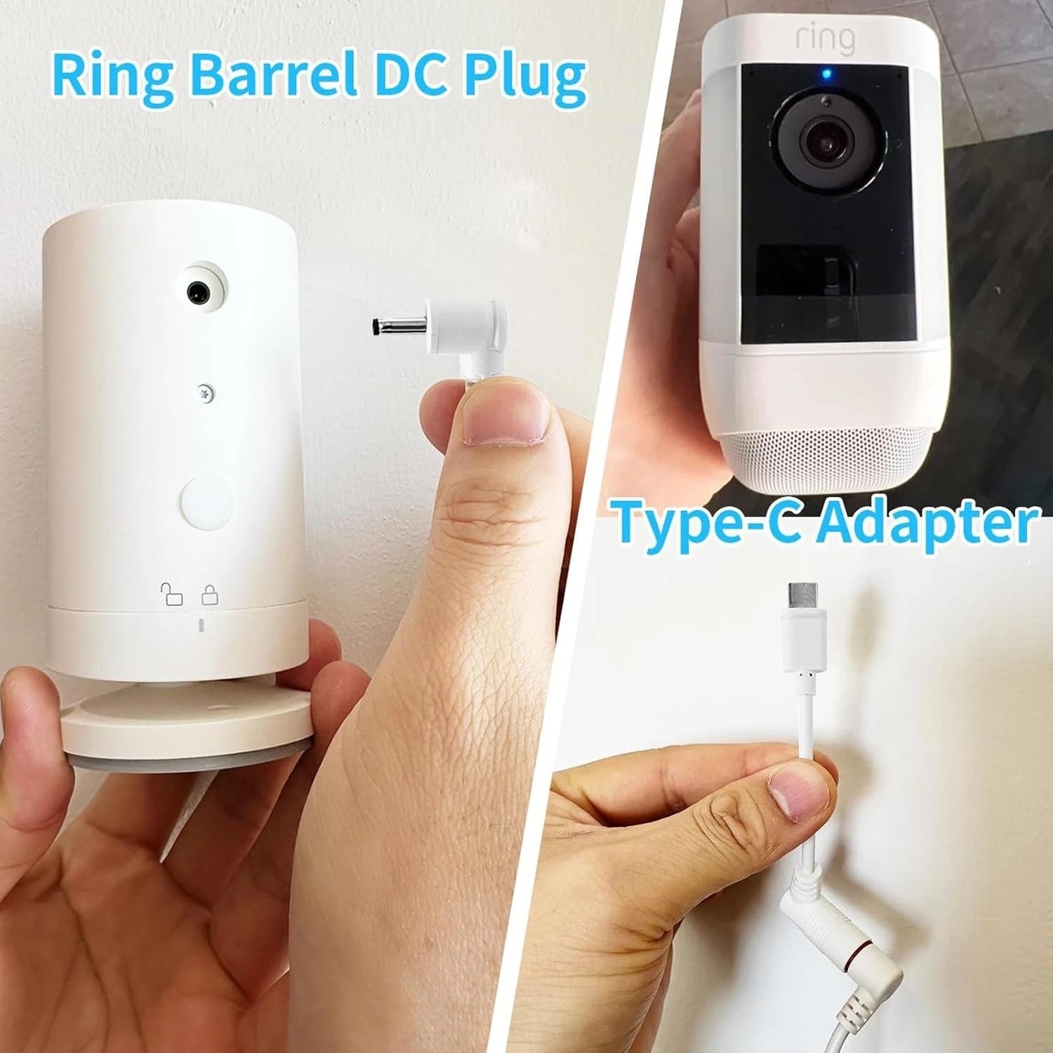 Ring Camera Solar Panel Compatible with Stick up Cam Battery Spotlight Plus