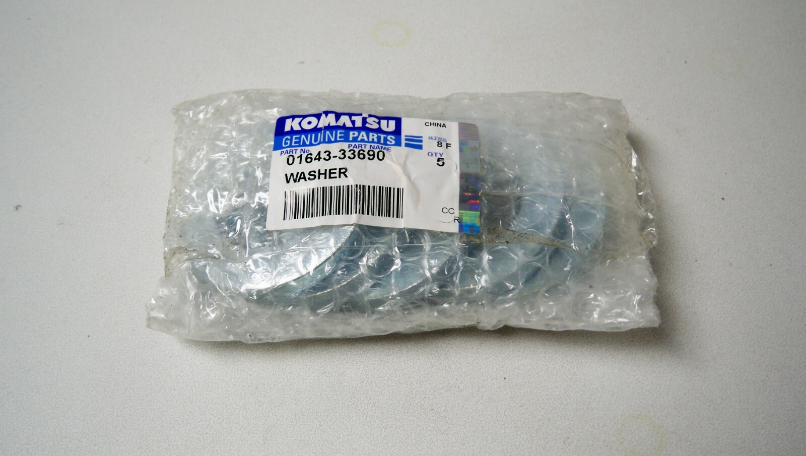 *NEW* Komatsu 01643-33690 Washer (Qty 5)