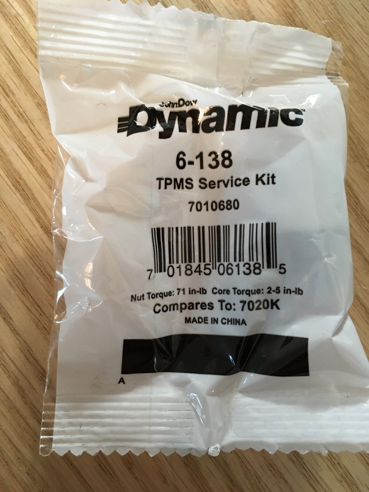 7 PCS JohnDow Industries - 6-138 TPMS Service Kit