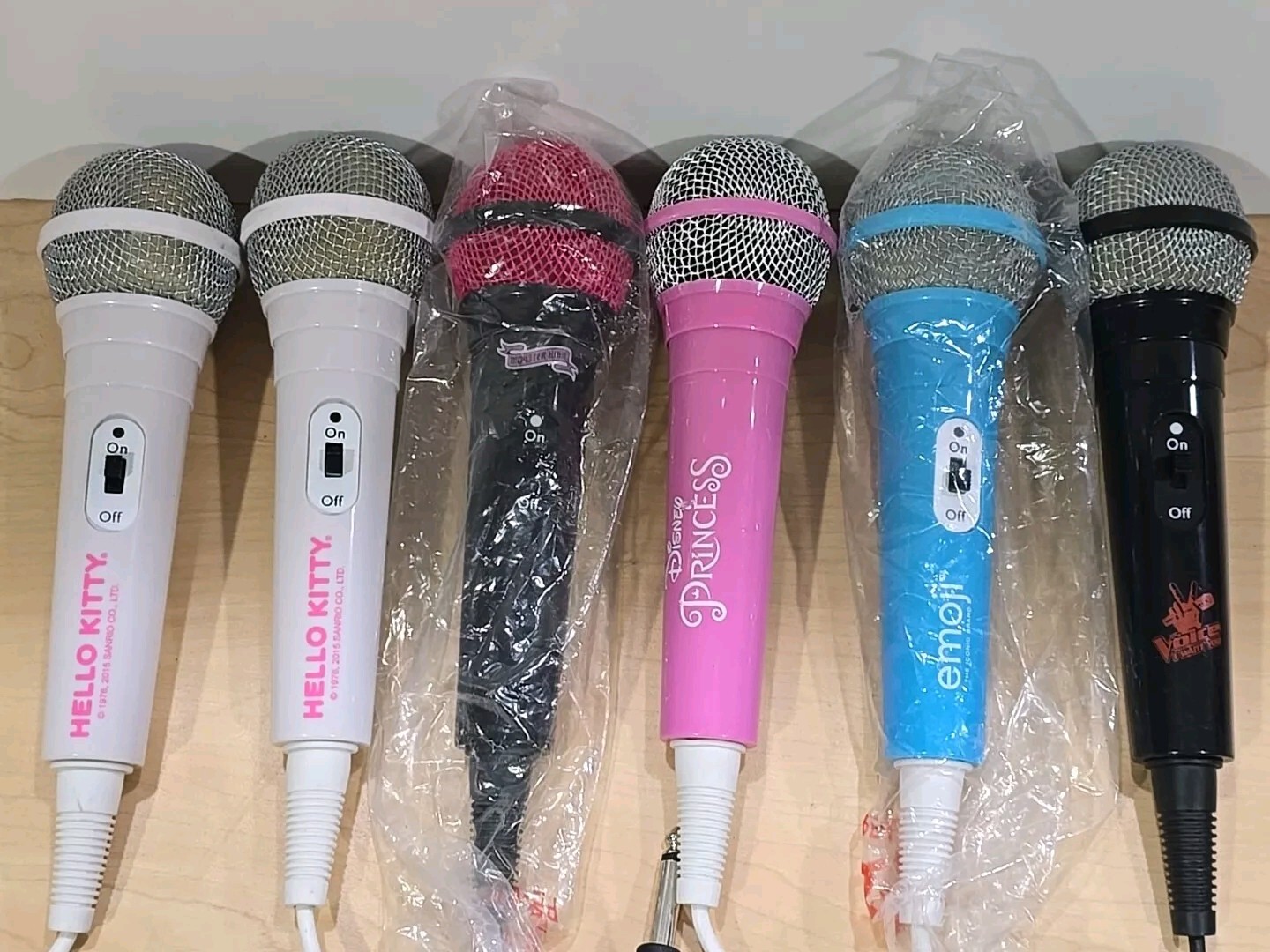 6 Disney Princess Pink Frozen Monster High Hello Kitty Karaoke Microphone 1/4  D
