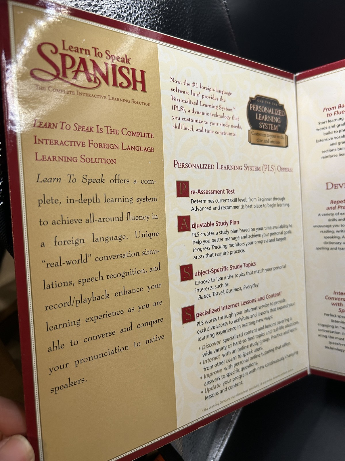 Learn To Speak Spanish Version 8.0 The Learning Company 4-CD Set PC Software