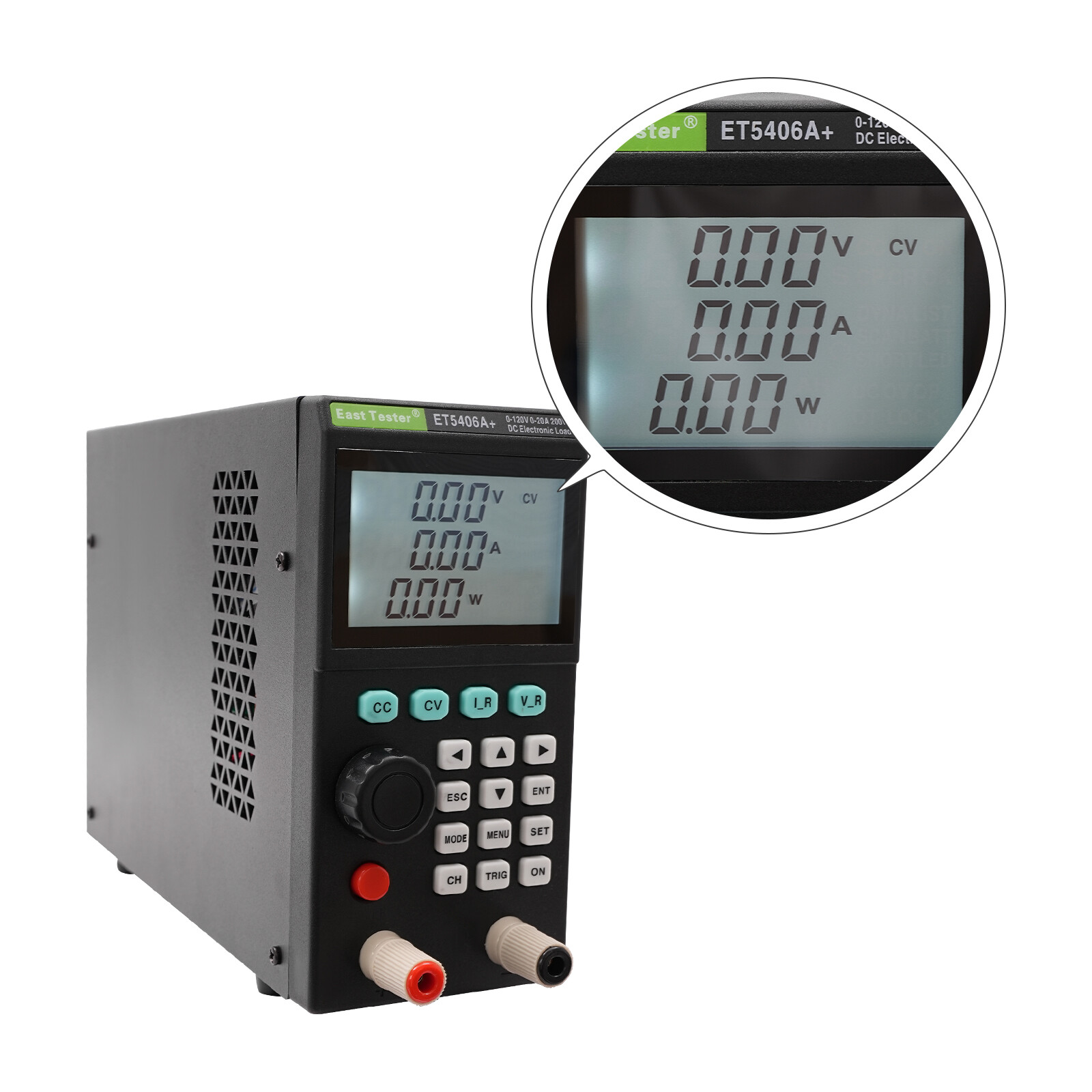 Electronic Load Tester, Dc Load Testers, 0-120v 0-20a Battery Tester Lcd Segment