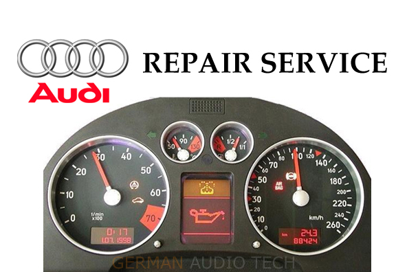 AUDI TT INSTRUMENT SPEEDOMETER CLUSTER DASH PIXEL DISPLAY - REPAIR SERVICE  FIX