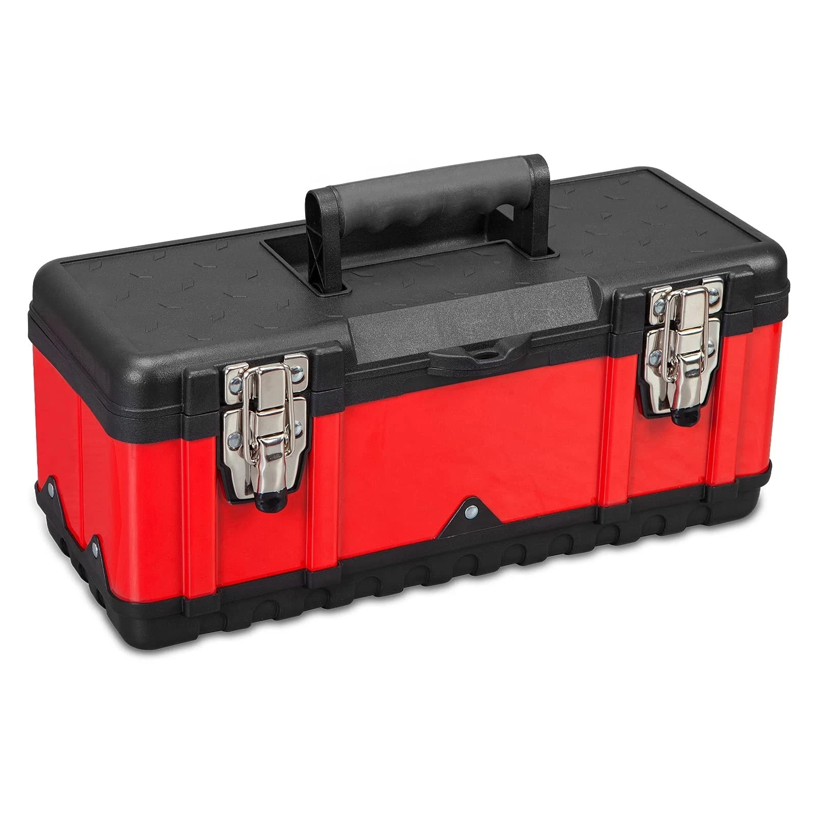 Steel Tool Box 15.5 Inch Small Portable Tool Organizer Box with Built-in Short