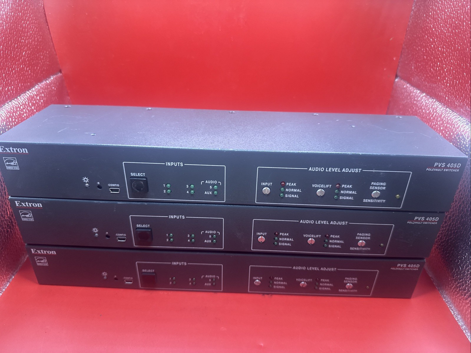 Lot Of 5 Extron PVS 405D Polevault Switcher No Power Adapter