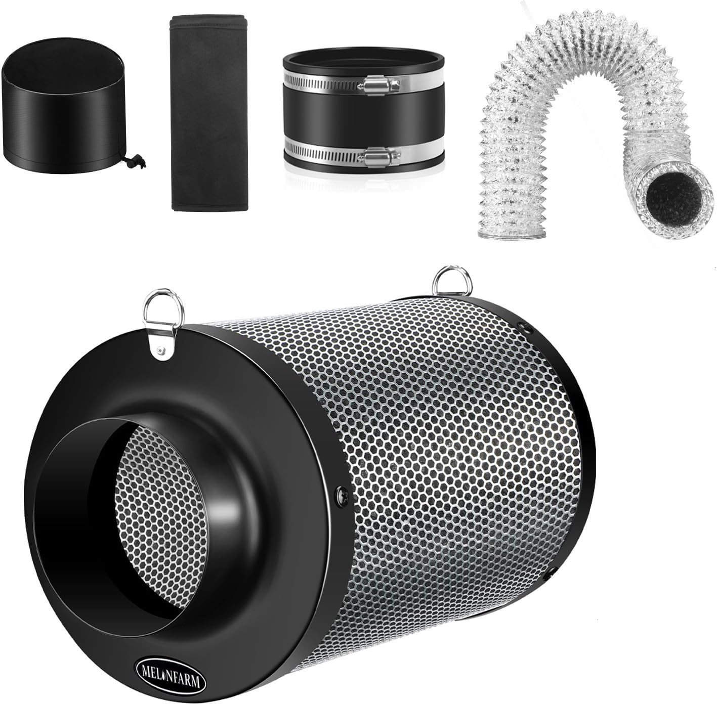 4 Inch Air Carbon Filter Smelliness Control with Australia Virgin Charcoal, Odor