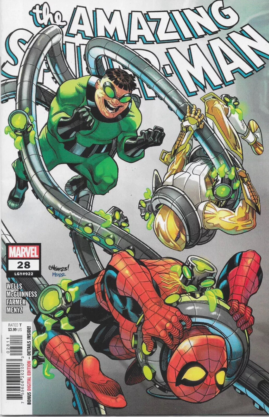AMAZING SPIDER-MAN #28 CVR A McGUINNESS & MENYZ NM (AUG. 2023)