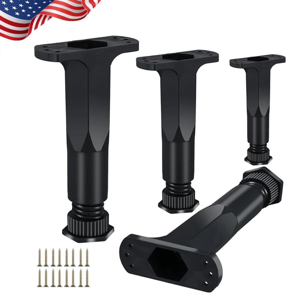4 PCS Adjustable Height Bed Frame Support Legs -5- 8.5 inch Bed Slats Suppo