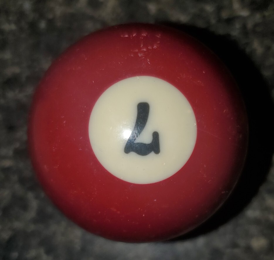 Replacement Regulation Pool Ball 7 Solid Maroon Ball
