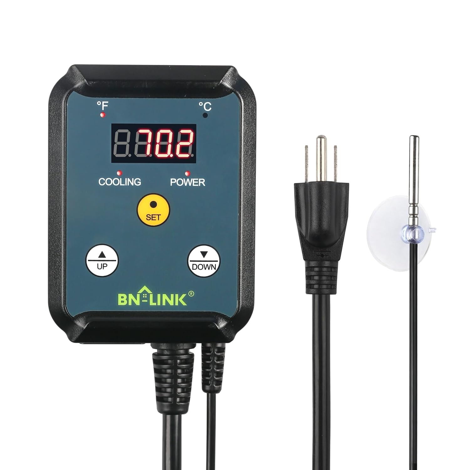 BN-LINK Digital Cooling Thermostat Temperature Controller Outlet Switch | Attic