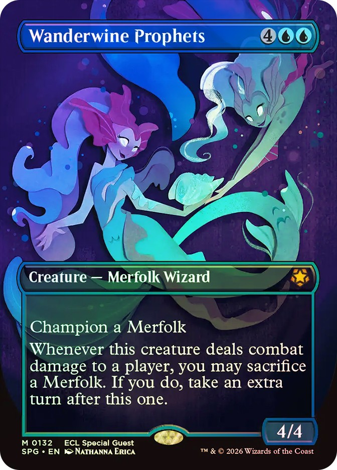 MTG FOIL Wanderwine Prophets Borderless - Special Guests #132