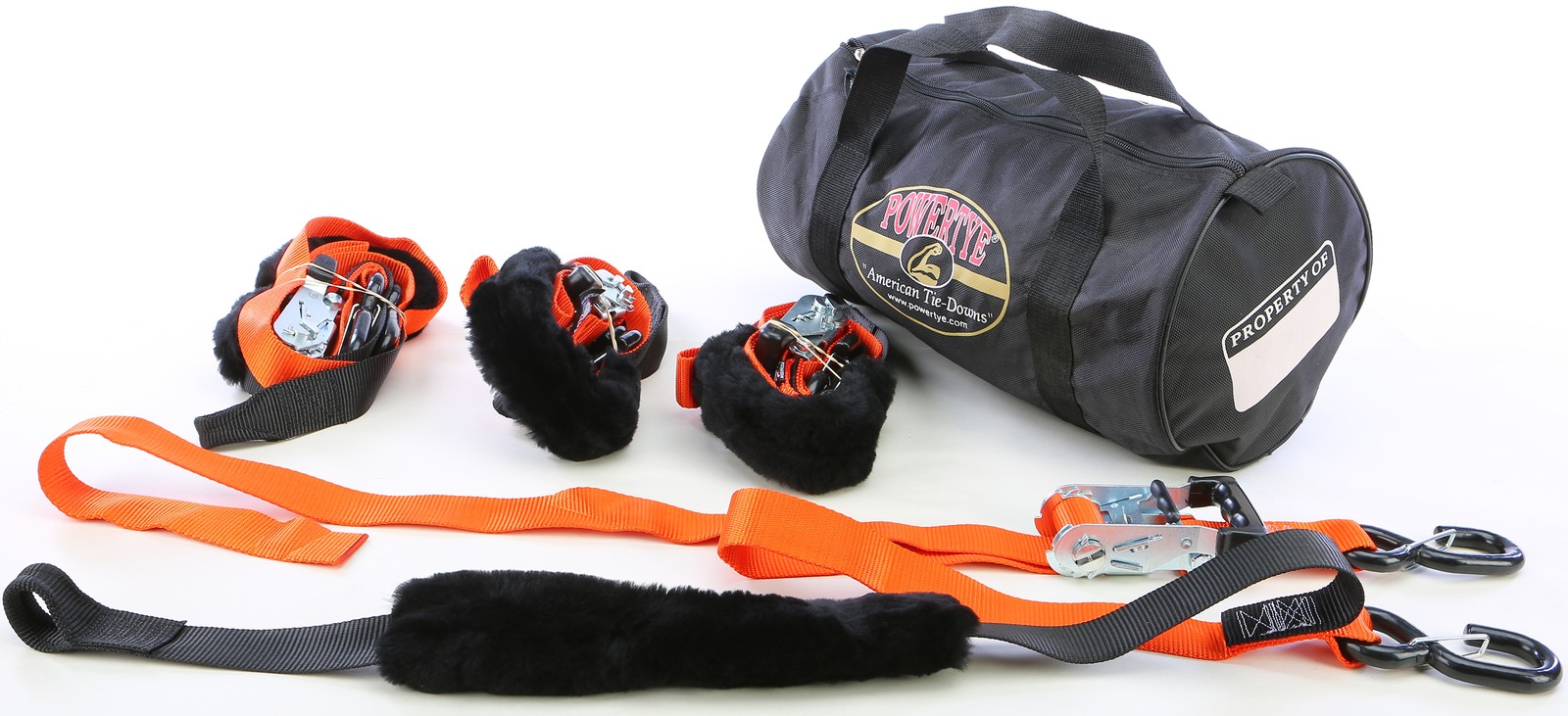 POWERTYE FAT STRAP TRAILER KIT ORANGE 1.5"X6.5'