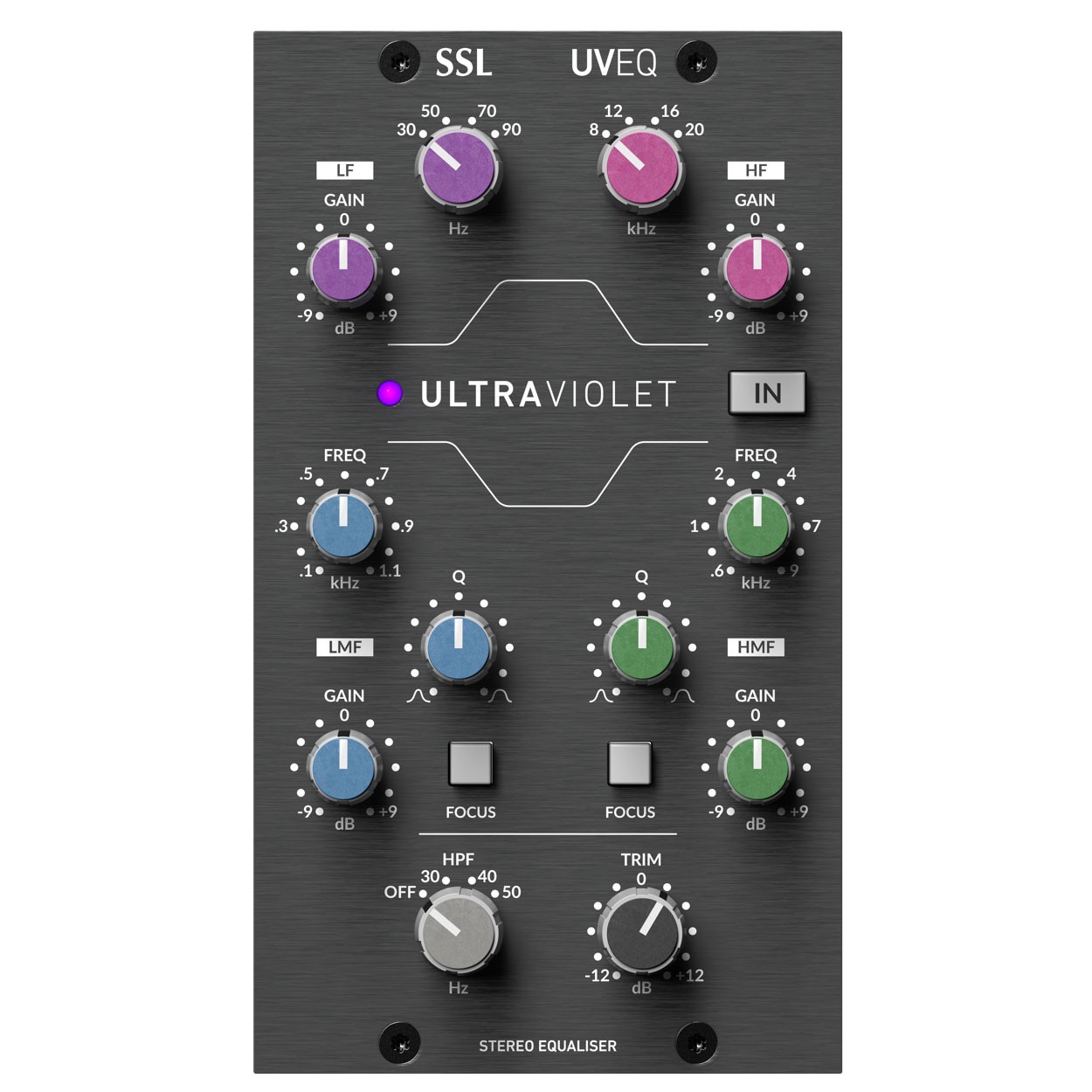 SSL UVEQ UltraViolet Fusion 500 Series 4-Band Stereo Equalizer Module