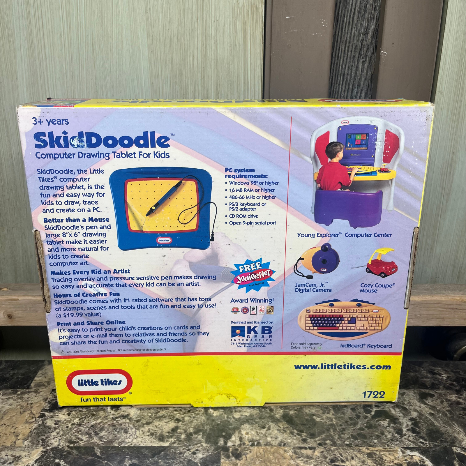 Little Tikes SkidDoodle Computer Drawing Tablet For Kids 1722 Complete WORKS
