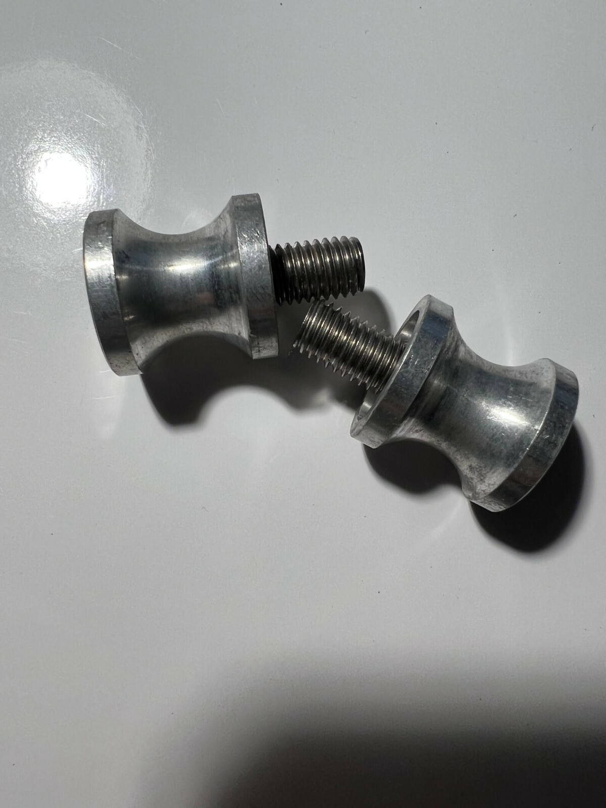  M10 Cotton Reels ALLOY Kawasaki Ninja 250 2008-2017 Paddock Stand Bobbins