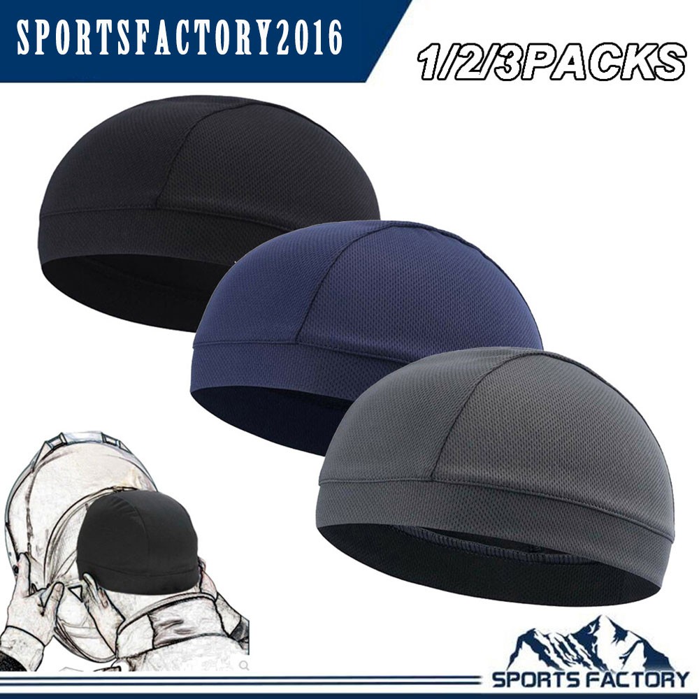 Cooling Skull Cap Quick-dry Beanie Helmet Liner Breathable Cycling Running Hat