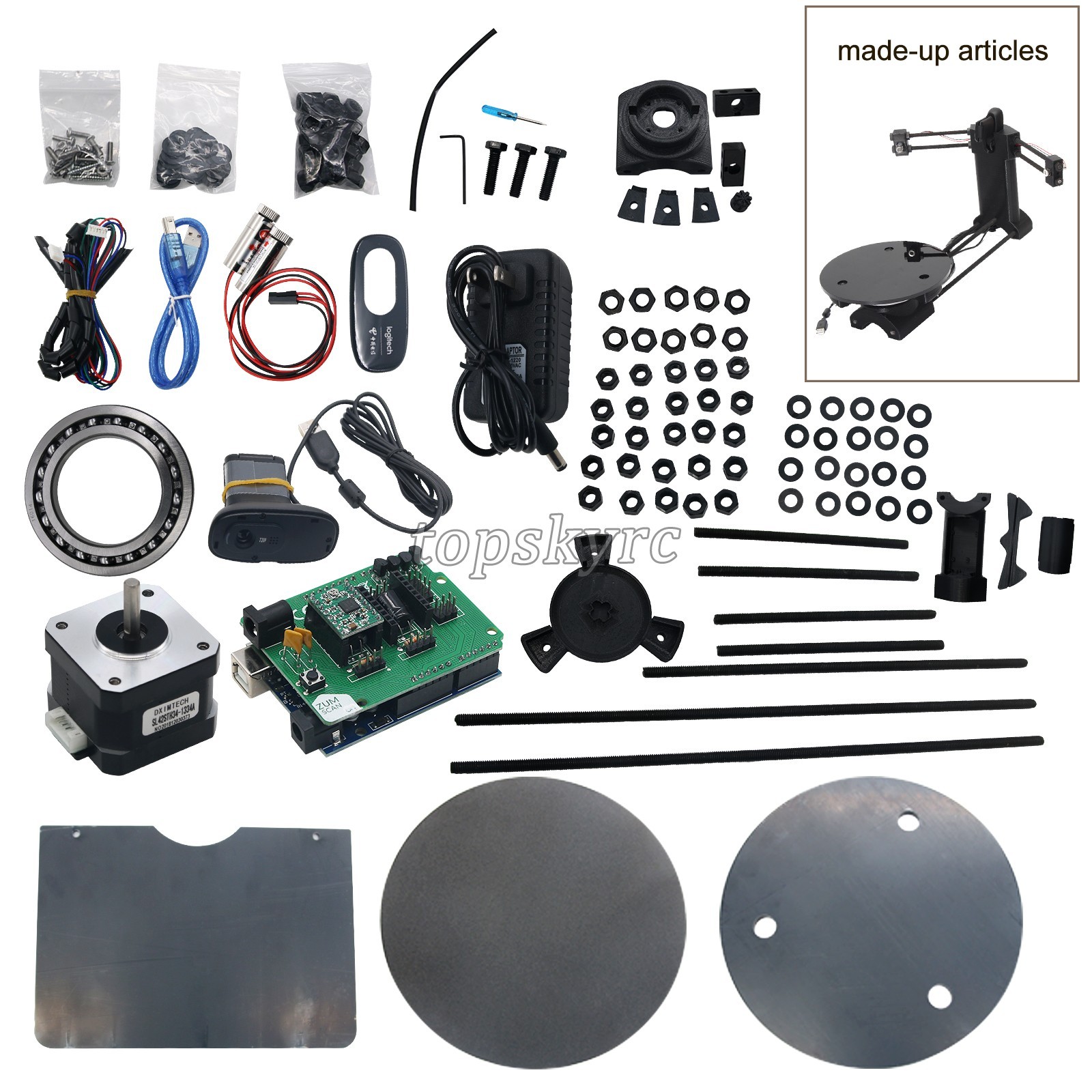 3D Open Source DIY 3D Scanner Kit Advanced Laser Scanner w/ C270 Camera 3D