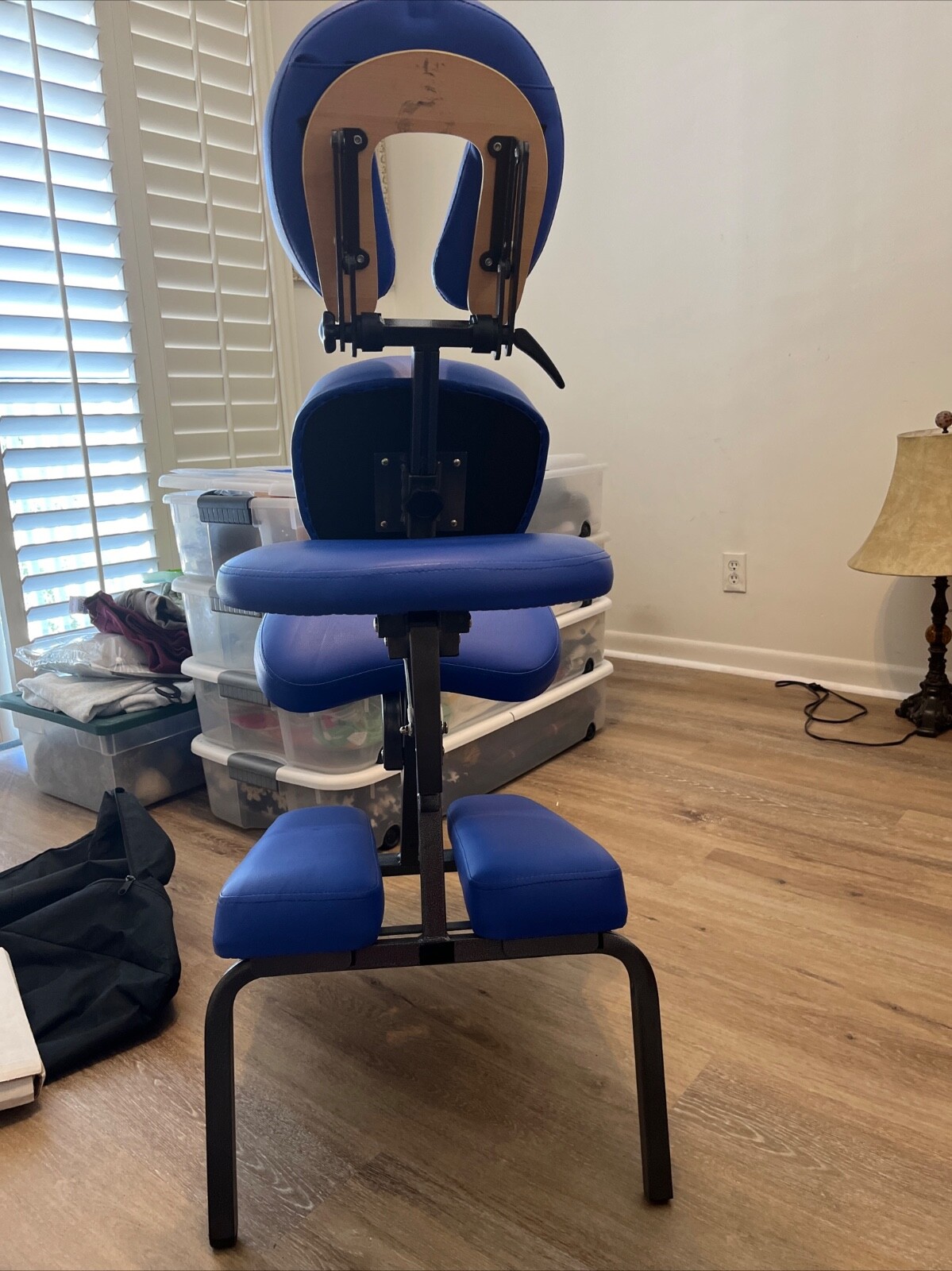 Master Massage Rio Portable Massage Chair Aluminum Foldable Frame - Blue