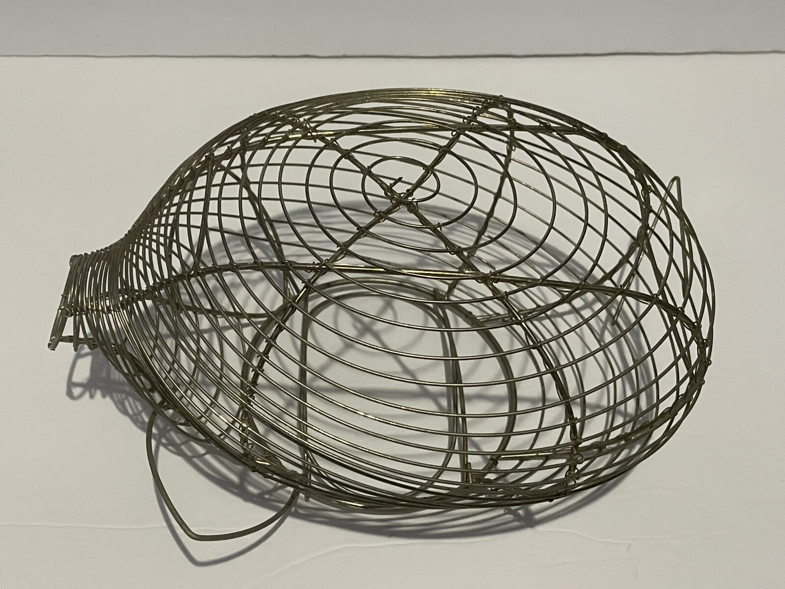 Wire Fresh Egg Gathering Basket Piglet Design