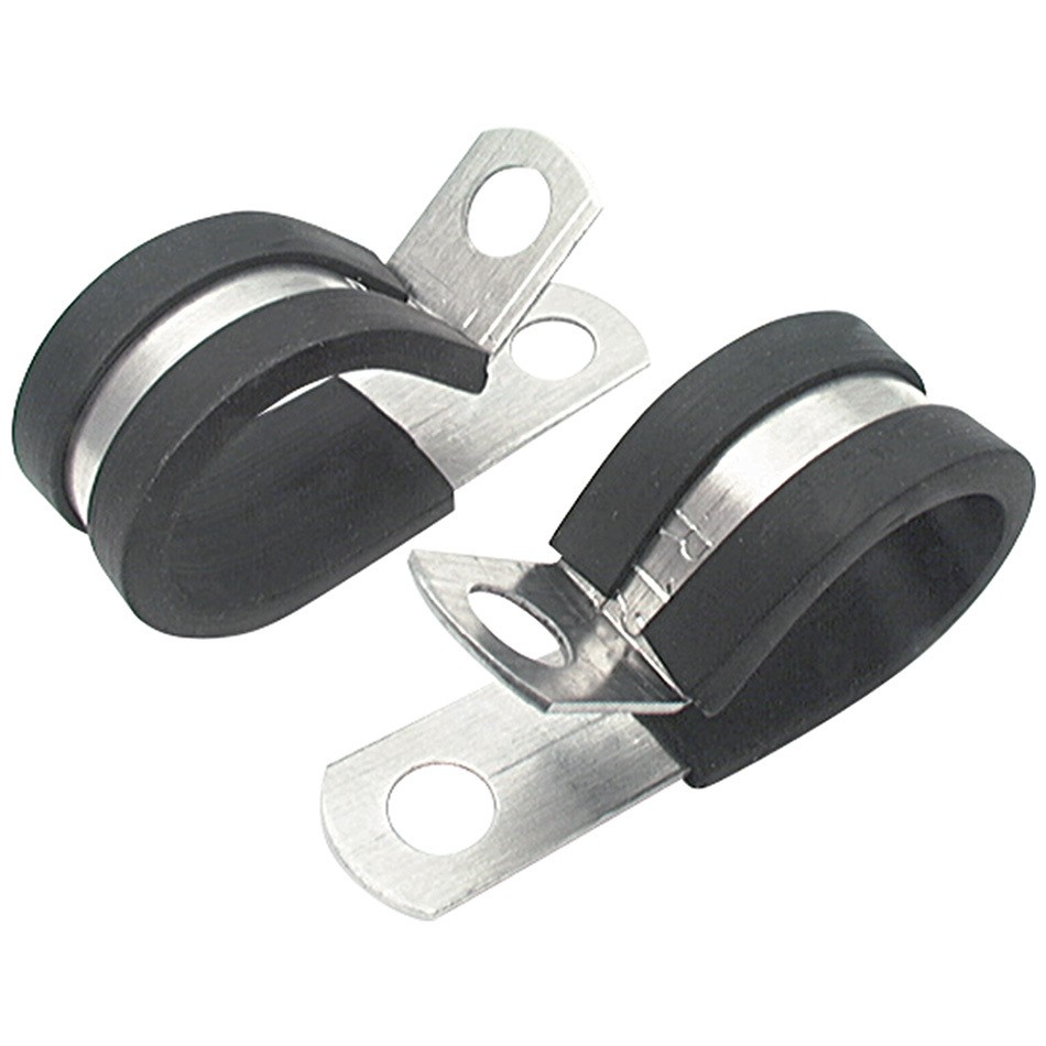 Allstar Line Clamp - Adel - 1/2 in ID - Rubber Lining - Aluminum - Set of 10